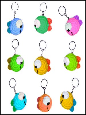 cover image of crochet pattern  Fish keychain